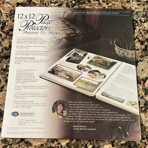 NEW AND SEALED CREATIVE MEMORIES 12x12 CLEAR PAGE PROTECTORS